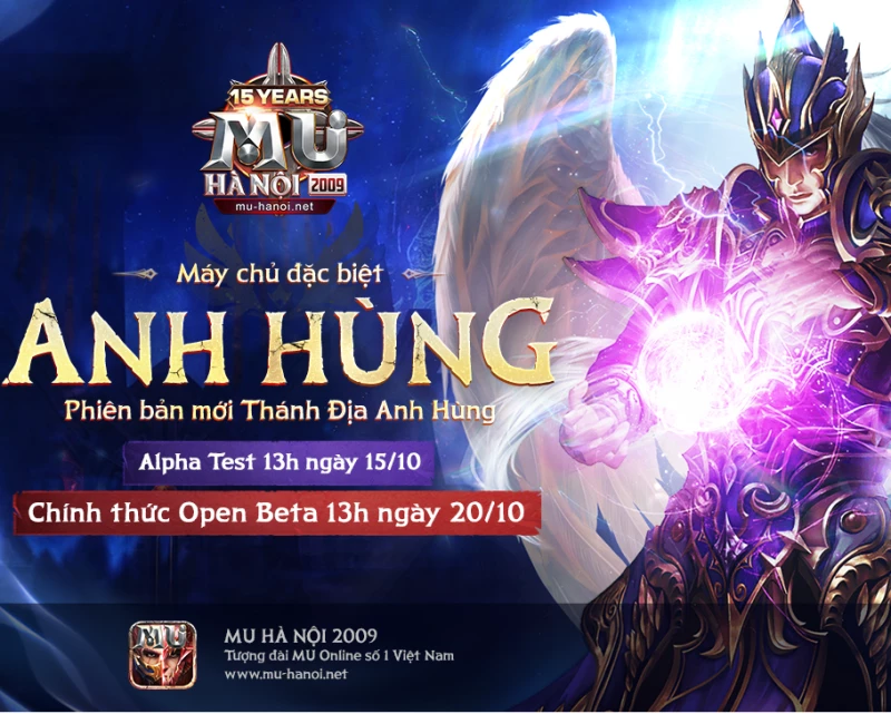 🔥CHUỖI SỰ KIỆN OPEN BETA MÁY CHỦ ANH HÙNG